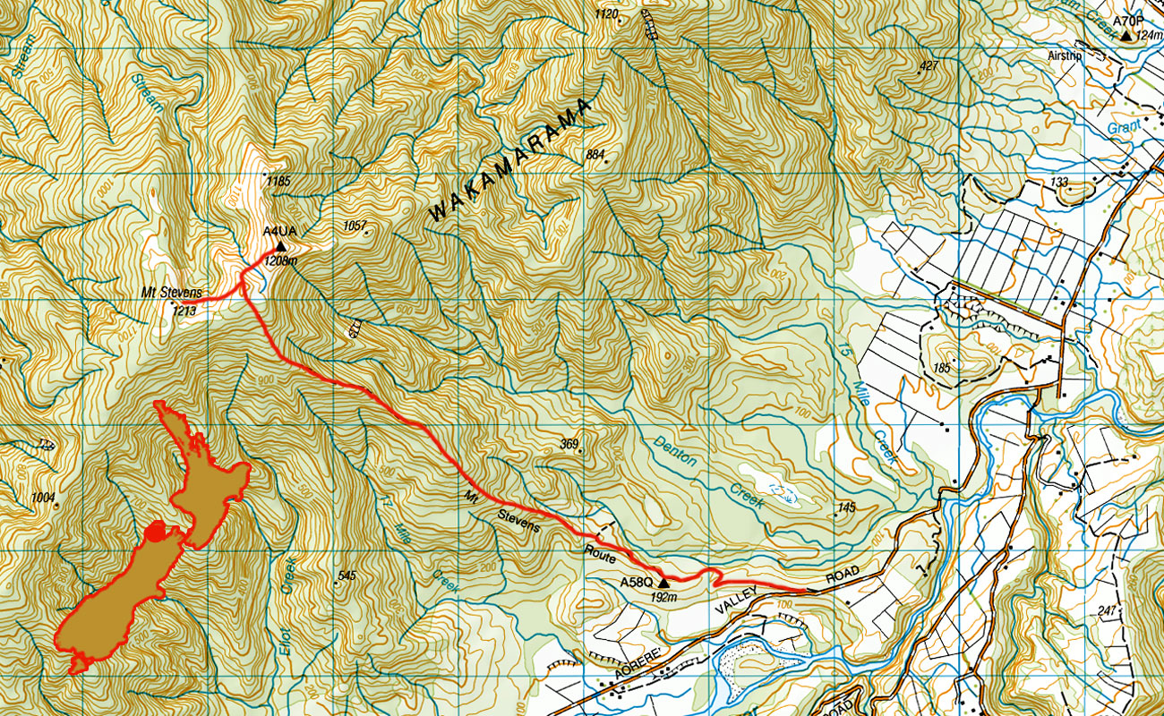 Mt-Stevens-route