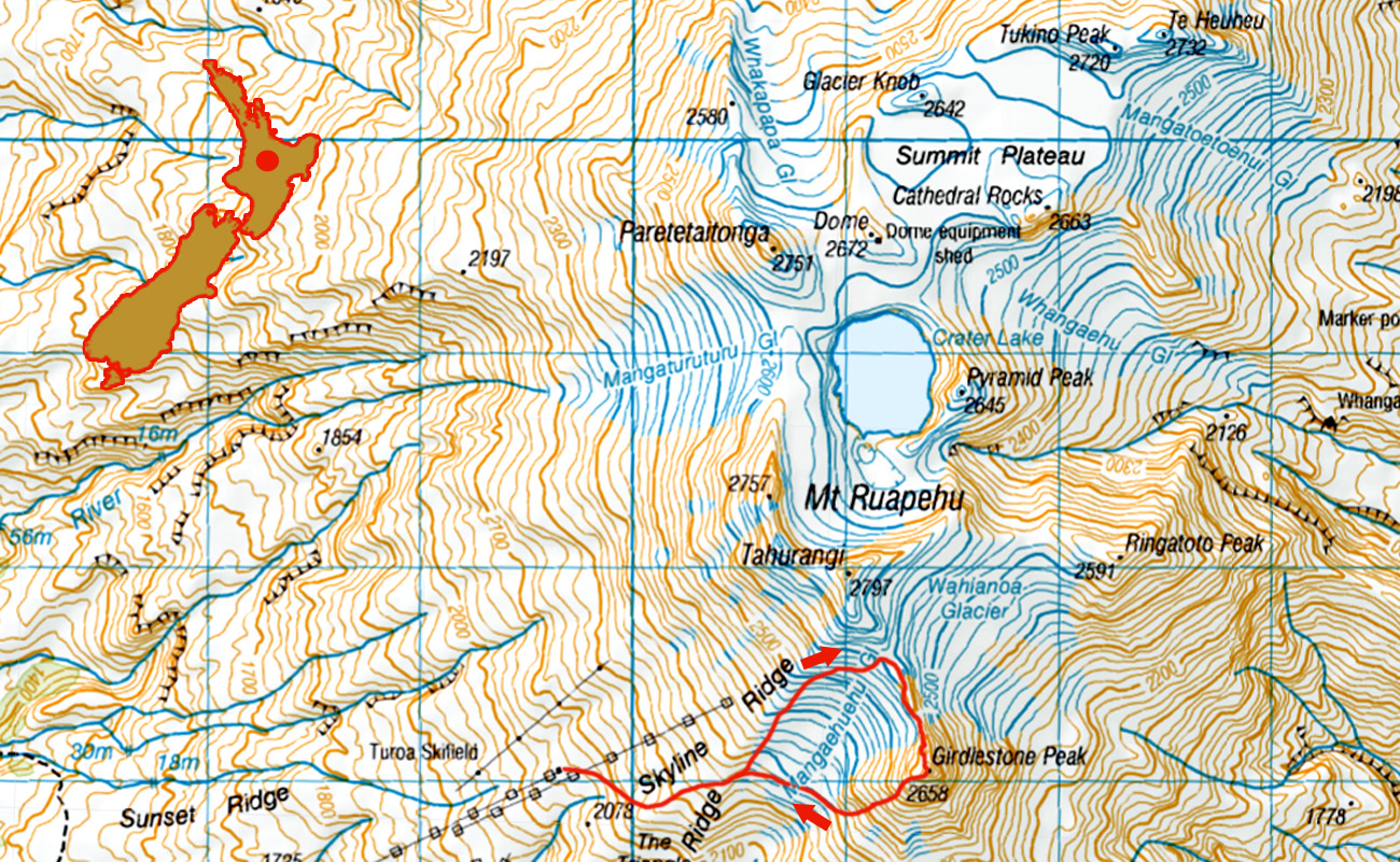 Ruapehu-Girdlestone-solo-1-route