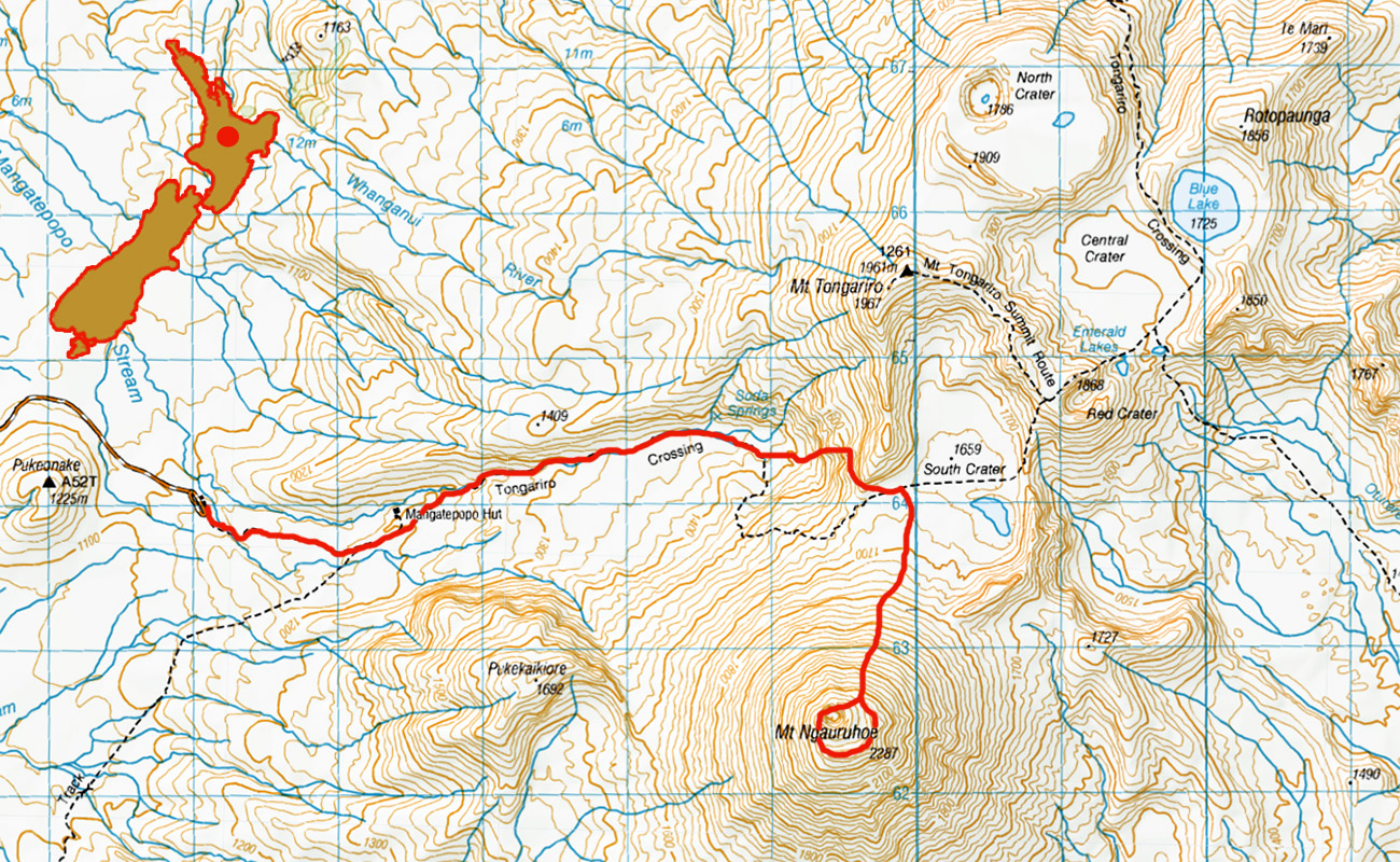 Tongariro-Ngauruhoe-route