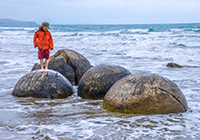 Moeraki New Zealand landscape, culture, travel images