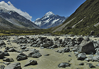 Hooker valley New Zealand mountain images and information